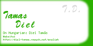 tamas diel business card